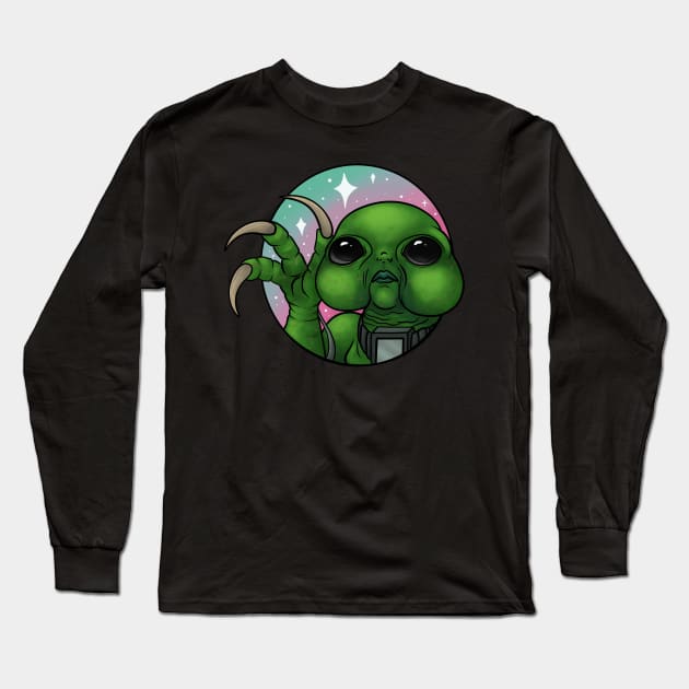 Slitheen Long Sleeve T-Shirt by Galaxy Apparel